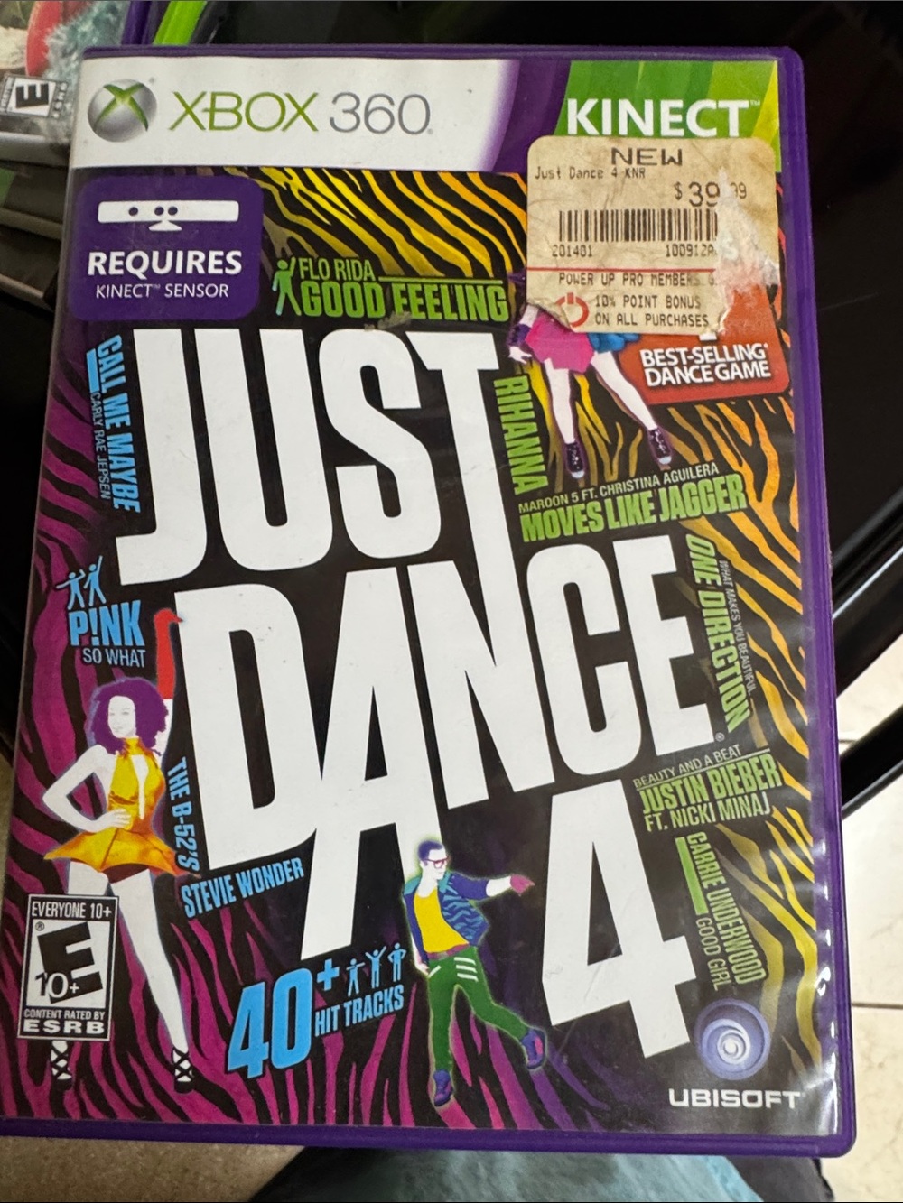 Just Dance 4 Xbox 360 Kinect Game - Purple/Black -